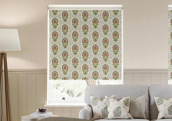 Petal & Block Lotus Blossom, Neem - Twist & Fit Roller Blind - Image 3